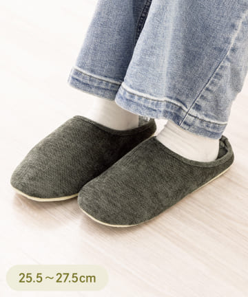 3COINS(スリーコインズ) 低反発スリッパ:L