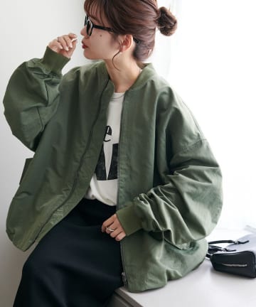 【軽量アウター/5色展開/ユニセックス】ライトメモリーボンバーブルゾン≪WEB限定≫