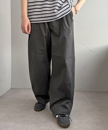 ウォッシュドツイルカーブパンツ