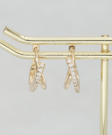 キラキラクロスワンタッチピアス