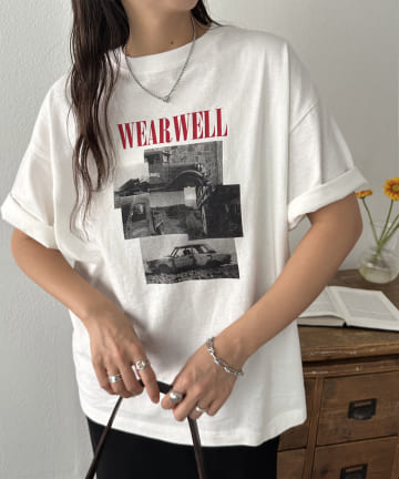 DISCOAT(ディスコート) 【ユニセックス】WEARWELLフォトTシャツ