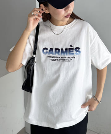 DISCOAT(ディスコート) 【ユニセックス】グラデーション刺繍ロゴTシャツ