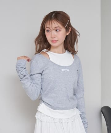 RAY CASSIN(レイカズン) アメスリレイヤードロングTシャツ