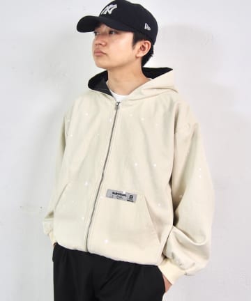 【UNISEX/ユニセックス】Sourcreamダックフードジップブルゾン