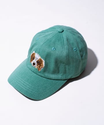 FREDY & GLOSTER(フレディ アンド グロスター) 【GLOSTER】WASHED DOG embroidery CAP 刺繍