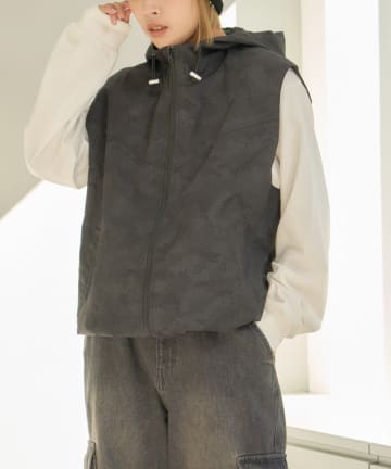 CIAOPANIC TYPY(チャオパニックティピー) 【UNISEX】総柄フードベスト