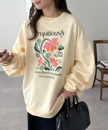 【WEB限定】フラワービッグスウェット