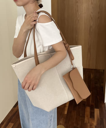 CAPRICIEUX LE'MAGE(カプリシュレマージュ) バイカラートートバッグ