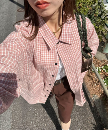 BIGポケットチェックシャツ