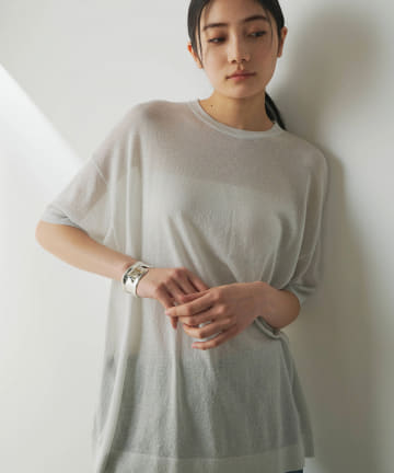 Whim Gazette(ウィム ガゼット) ラメニットTEE