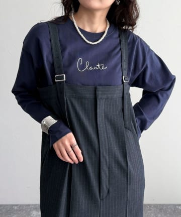 FREDY & GLOSTER(フレディ アンド グロスター) ヤーン刺繍ロゴロンTシャツ