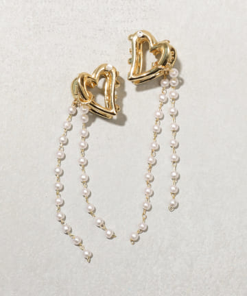 メタルチェーンヘアクリップ2個セット