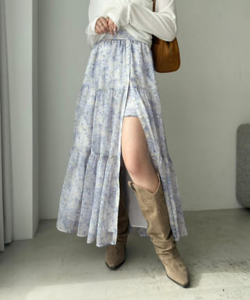 one after another NICE CLAUP(ワンアフターアナザー ナイスクラップ) ティアードスカート