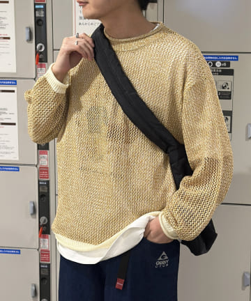 CPCM(シーピーシーエム) メッシュニットプルオーバー