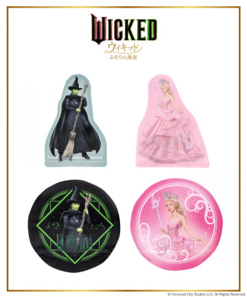 3COINS(スリーコインズ) ダイカットジップBAG／WICKED