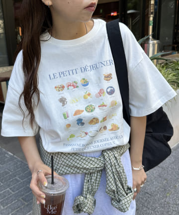 DISCOAT(ディスコート) 【ユニセックス】ブレックファストグラフィックＴシャツ