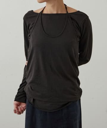 OUTLET(アウトレット) 【earthy_】レイヤードセットトップス