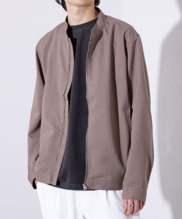 【GLOSTER】シックアンドシン シングルライダースジャケット ブルゾン