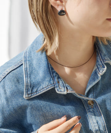 ear PAPILLONNER(イア パピヨネ) 《金属アレルギー対応/ステンレス》極細エレガンスチェーンネックレス