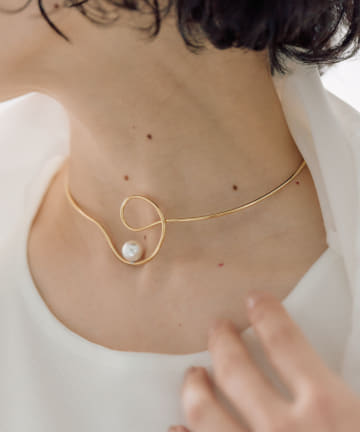 【ear PAPILLONNER】フック付ハーフネックレス フック付ハーフネックレス | ear PAPILLONNER(イア パピヨネ