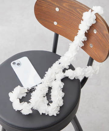 NICE CLAUP / OLIVE des OLIVE OUTLET(ナイスクラップ  / オリーブ デ オリーブ アウトレット) フリルフラワーストラップ