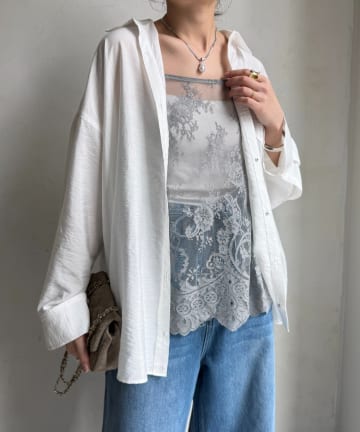 DOUDOU(ドゥドゥ) 【新色追加】スカラレースキャミ