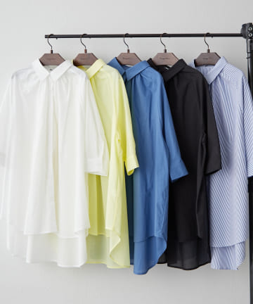 Remind me and forever(リマインドミーアンドフォーエバー) 5色展開、タックチュニックシャツ