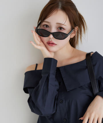 one after another NICE CLAUP(ワンアフターアナザー ナイスクラップ) フォックス型サングラス