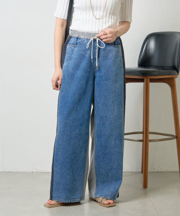 Jena　espace merveilleux(ジェナ　エスパスメルヴェイユ) ストライプデニムパンツ