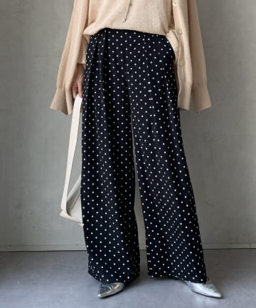 ドットタックワイドパンツ