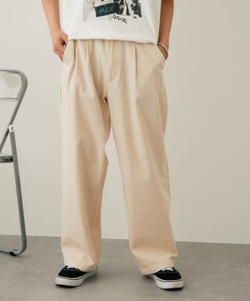 CIAOPANIC TYPY(チャオパニックティピー) コットンリネンワイドパンツ