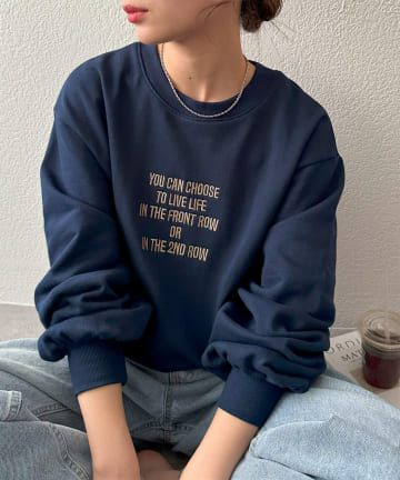 【WEB限定】刺繍ロゴショートスウェット