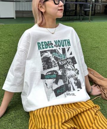 CIAOPANIC TYPY(チャオパニックティピー) 【ユニセックス】ヴィンテージフェードプリントツアーTee