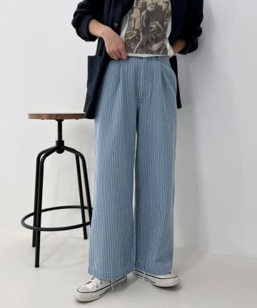 【GEVACO/ゲバコ】《セットアップ対応》タックロングパンツ