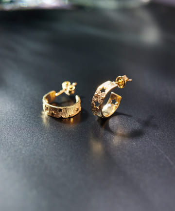 ear PAPILLONNER(イア パピヨネ) 《WEB限定/スターリングシルバー使用》星屑ピアス