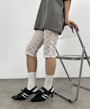 レースバイカーパンツ