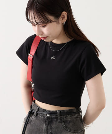 OUTLET(アウトレット) 【mystic】ビーズロゴTシャツ