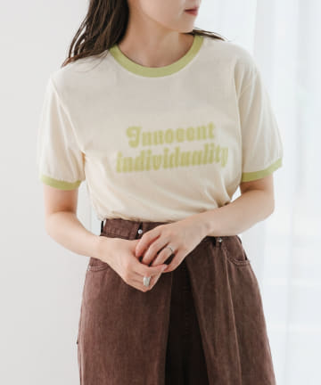 OUTLET(アウトレット) 【Kastane】ロゴプリントリンガーTEE