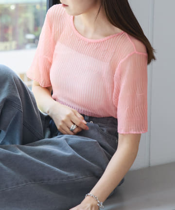 【Kastane】グリッターチュールTee