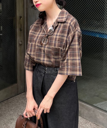 【Kastane】【WHIMSIC】チェックシャツ