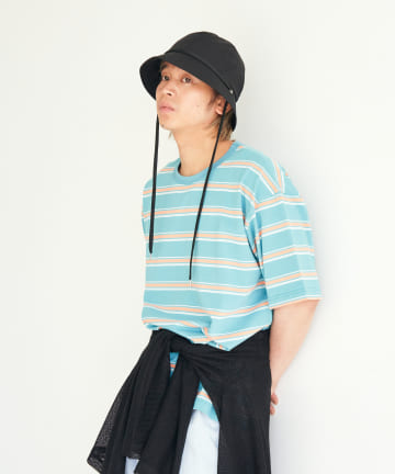 OUTLET(アウトレット) 【Kastane】【WHIMSIC】マルチボーダーTシャツ