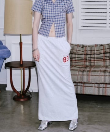 【WHO'S WHO gallery】ナンバリングカットマキシスカート