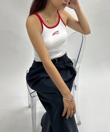 OUTLET(アウトレット) 【WHO'S WHO gallery】【SLOPPY】チアロゴバインダータンク