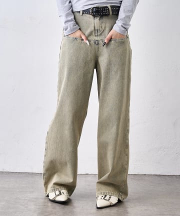 OUTLET(アウトレット) 【WHO'S WHO gallery】【EXCHANGEZ】ブラストワイドデニム