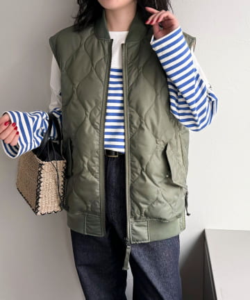 FREDY & GLOSTER(フレディ アンド グロスター) 【TAION/タイオン】MILITARY MA-1 TYPE DOWN VEST
