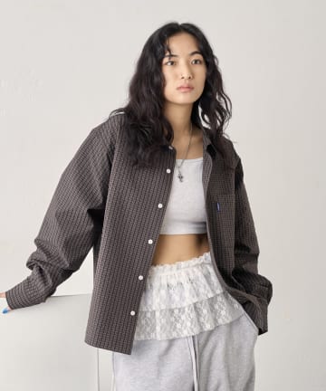 WHO’S WHO gallery(フーズフーギャラリー) 【2サイズ/セットアップ対応】COOPER FACTチェックシャツ/UNISEX