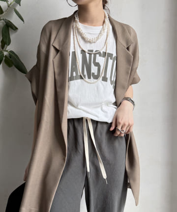 DOUDOU(ドゥドゥ) 【WEB限定】フロッキーカレッジロゴTEE