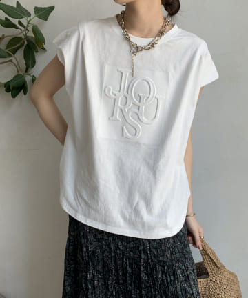 DOUDOU(ドゥドゥ) エンボスバックジップTEE