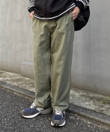CIAOPANIC TYPY(チャオパニックティピー) コットンリネンストレッチベイカーテーパードパンツ