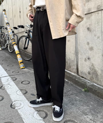 CIAOPANIC TYPY(チャオパニックティピー) コットンリネンストレッチベイカーテーパードパンツ
